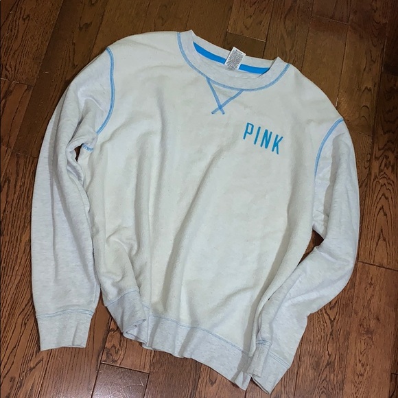 Grey Love Pink Sweater - Picture 1 of 2